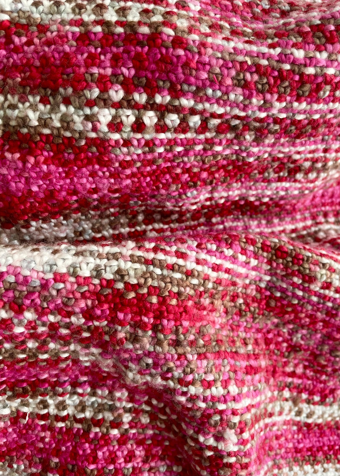 Scarf in linen stitch